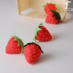 手工布艺DIY制作草莓