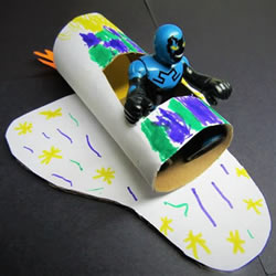 幼儿园手工制作航天飞机的简单做法图解