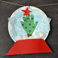 自制圣诞节纸盘圣诞树挂饰的方法图解教程