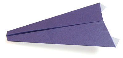 平头纸飞机的折纸方法