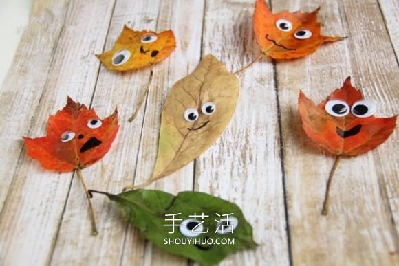 幼儿园手工制作秋天树叶娃娃的做法教程