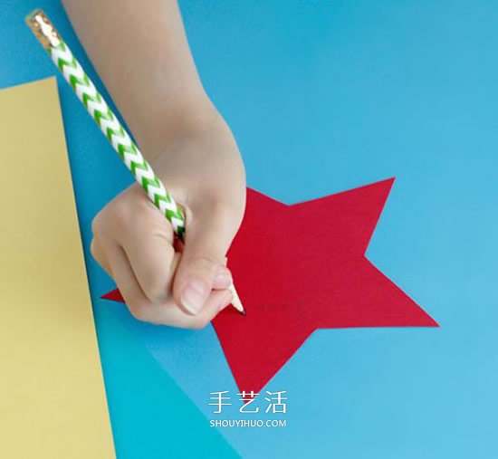 幼儿园用纸手工制作许愿流星的方法
