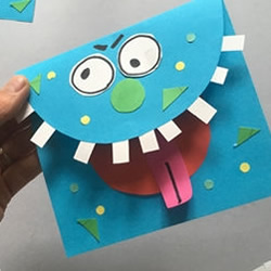 创意万圣节怪物卡片DIY 给好朋友一个小惊喜！