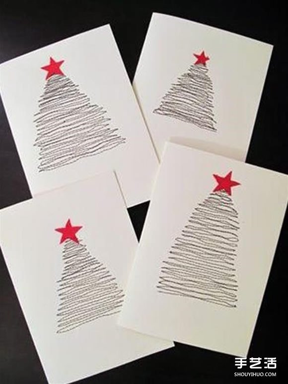 简单圣诞贺卡制作图解 手工圣诞卡片制作图片