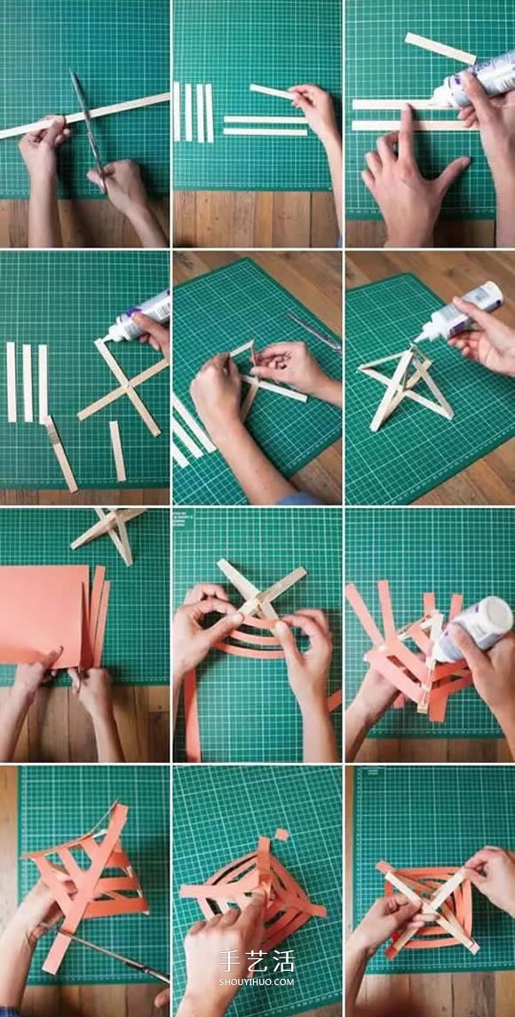 四种简单纸灯笼的做法 幼儿手工灯笼制作教程