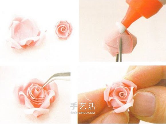 衍纸玫瑰花的做法教程 制作立体玫瑰花贺卡