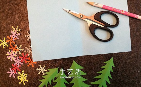DIY圣诞卡片制作教程 感受彩色流淌的小小美好