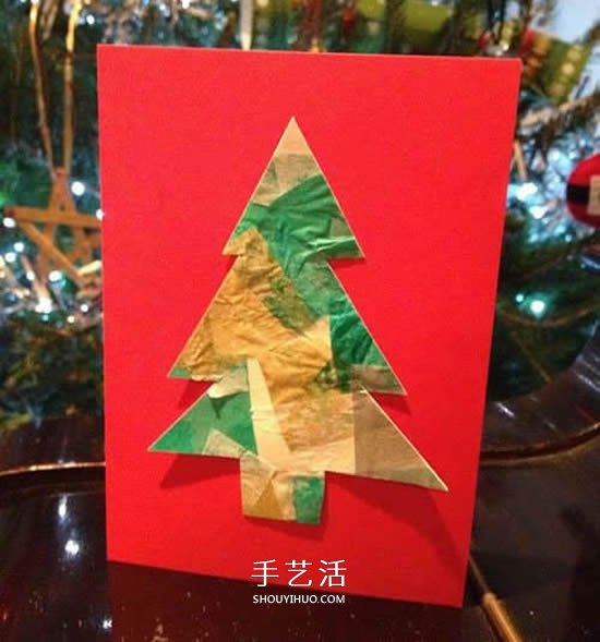 简单又很有创意 手工圣诞树贺卡的设计制作