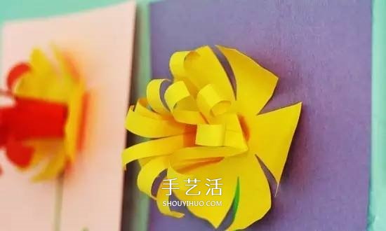 新年水仙花贺卡制作 象征思念团圆的立体贺卡
