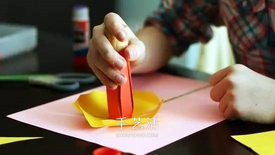 新年水仙花贺卡制作 象征思念团圆的立体贺卡