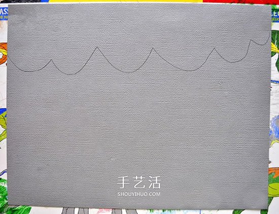 教师节创意贺卡：漂亮爱心雨贺卡手工制作