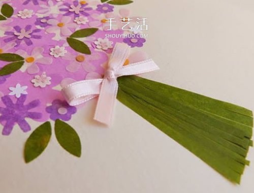 花团锦簇的美丽！手工母亲节花束卡片的做法