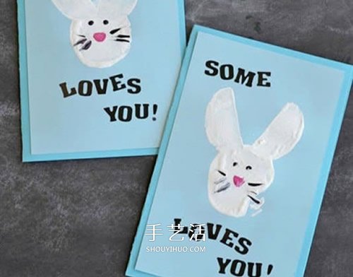 让兔子为你传情！可爱卡通情人节贺卡DIY制作