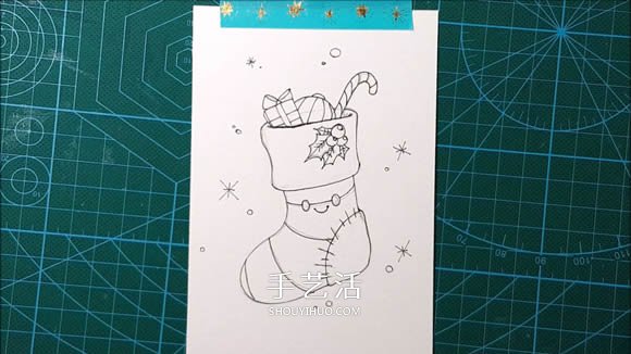 4种简单又可爱的手绘圣诞贺卡制作方法