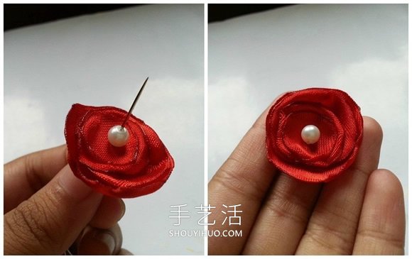 母亲节绸缎花卡片的制作方法图解教程