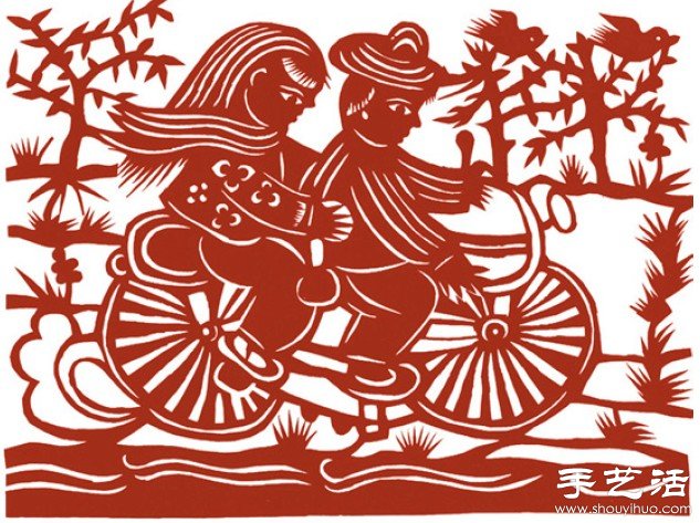 中国传统特色剪纸图案