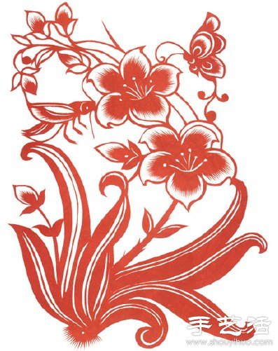 中国传统特色剪纸图案