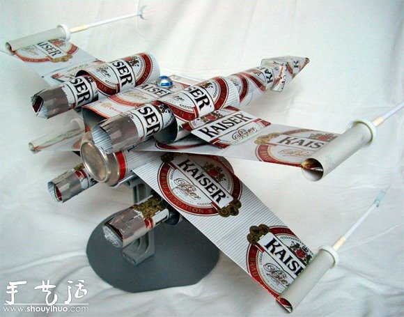 啤酒易拉罐DIY制作X-Wing 战机