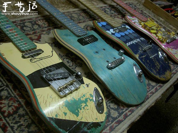 滑板DIY电吉他作品