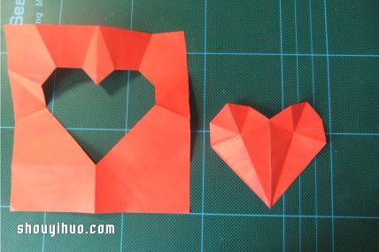 好玩的剪纸爱心的方法图解