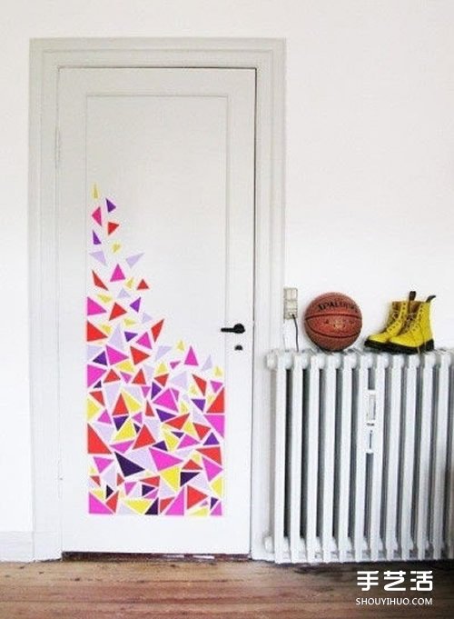 胶带创意画DIY 简单小手工改造美化家居空间