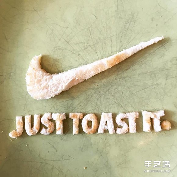 爱心老爸的面包雕刻作品 让过敏女儿吃得开心