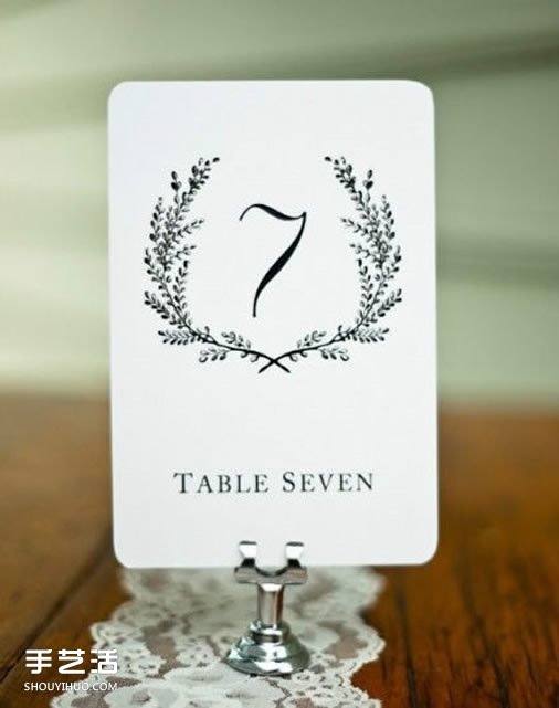 创意婚礼桌牌设计图片 手工婚庆桌签卡欣赏