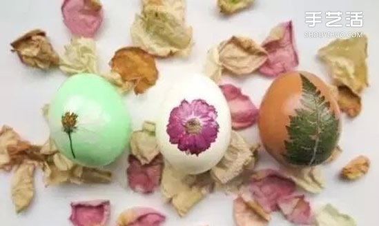 复活节押花彩蛋简单DIY 自制押花彩蛋的方法
