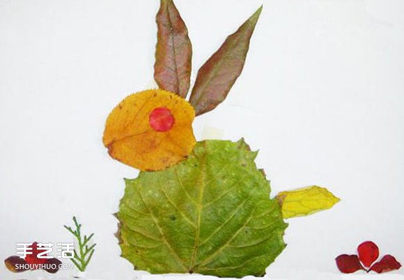 简单的树叶贴画怎么做 幼儿简单树叶贴画图片