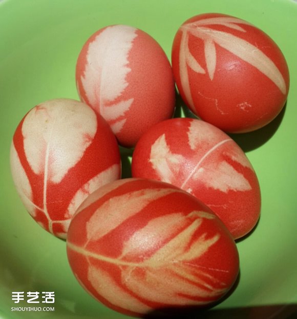 立夏彩蛋的制作方法 鸡蛋表面印花纹DIY教程