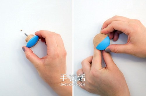 用木扣自制挂钩的方法 简单又好看挂钩DIY教程