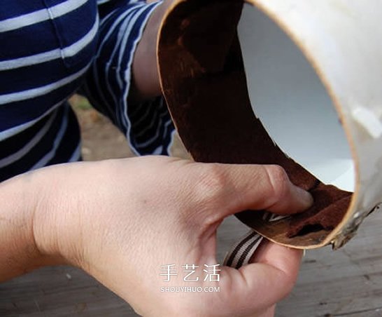 白桦树皮手工制作花瓶 自制田园风花瓶的方法