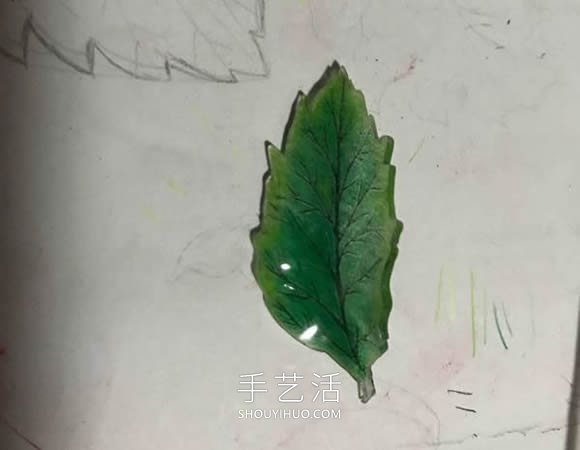 热缩片手工制作罂粟花胸针的做法教程