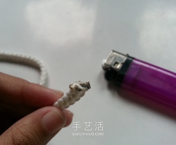 尼龙绳手工制作花朵杯垫的做法教程