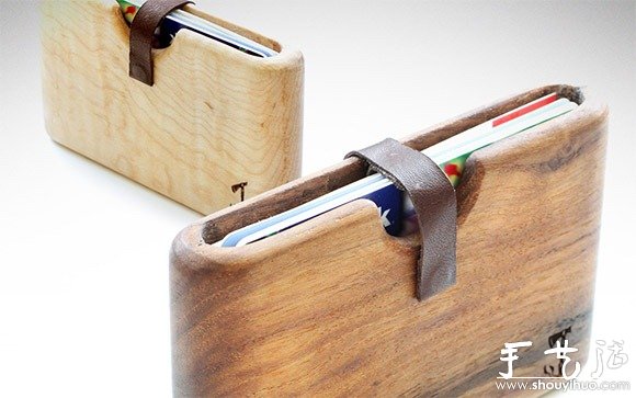 DIY手工制作的木制钱包