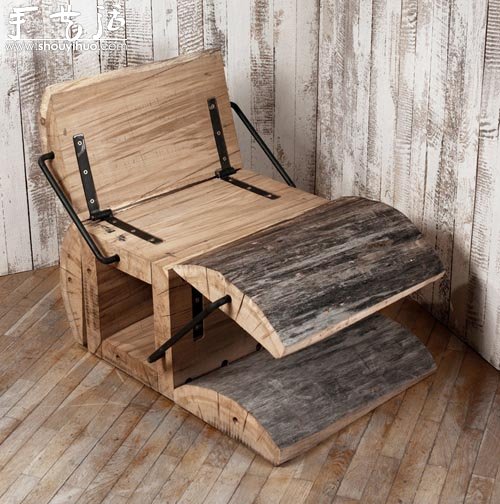 废木料DIY折叠座椅