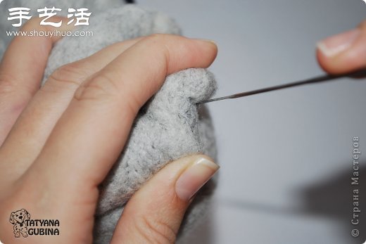 超详细刺猬玩偶的羊毛毡手工制作教程