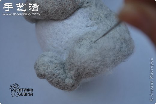 超详细刺猬玩偶的羊毛毡手工制作教程