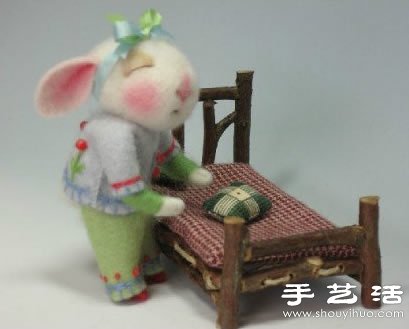 超萌的手工羊毛毡小动物玩偶