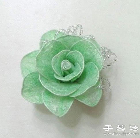 垃圾袋/丝袜DIY手工制作精美丝袜花玫瑰花