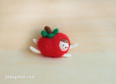 可爱羊毛毡蔬菜小人作品图片欣赏