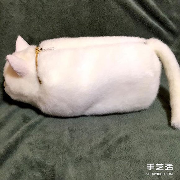 超逼真羊毛毡猫肩包 今天就带着我的猫出门吧