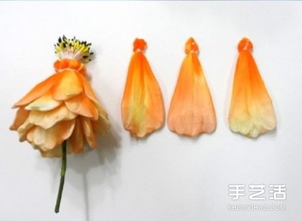 艳丽丝网花制作教程 手工丝袜花盆景DIY图解