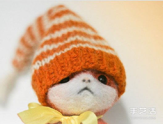 精致羊毛毡小动物作品图片 融化人心的萌样