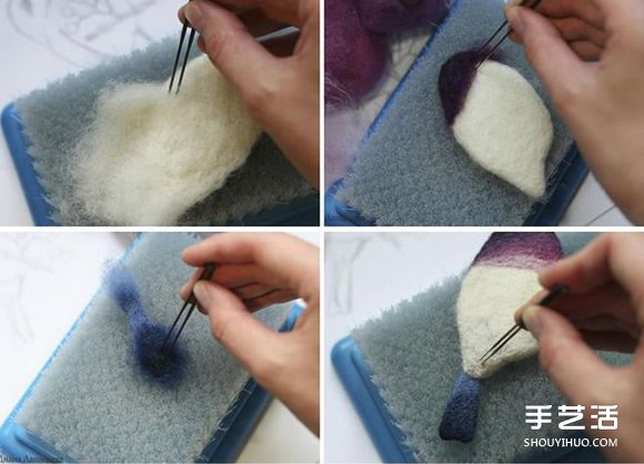 羊毛毡小鸟的制作方法 精美小鸟手工艺品DIY