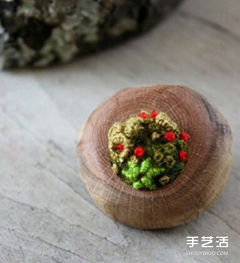 迷你羊毛毡风景画图片 仿佛内藏另一个世界