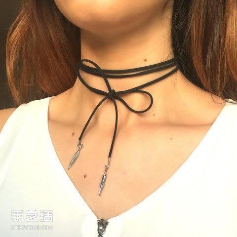 细致简约的绑带颈链DIY 轻易就能散发女人味