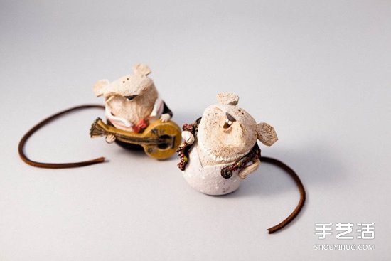 低温瓷烧制的陶偶作品 治愈系手工陶偶图片欣赏