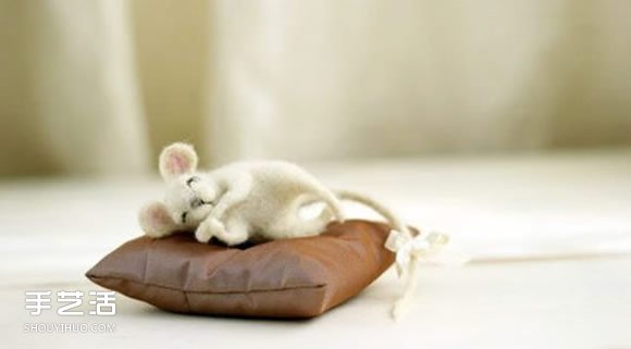 温暖人心的手作：可爱系羊毛毡小动物作品图片