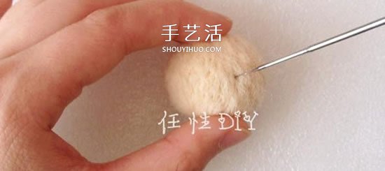 羊毛毡戳圆球的方法 最简单的基础教程图解